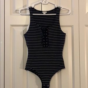 ✨ Garage Striped Body Suit, Never Worn ✨